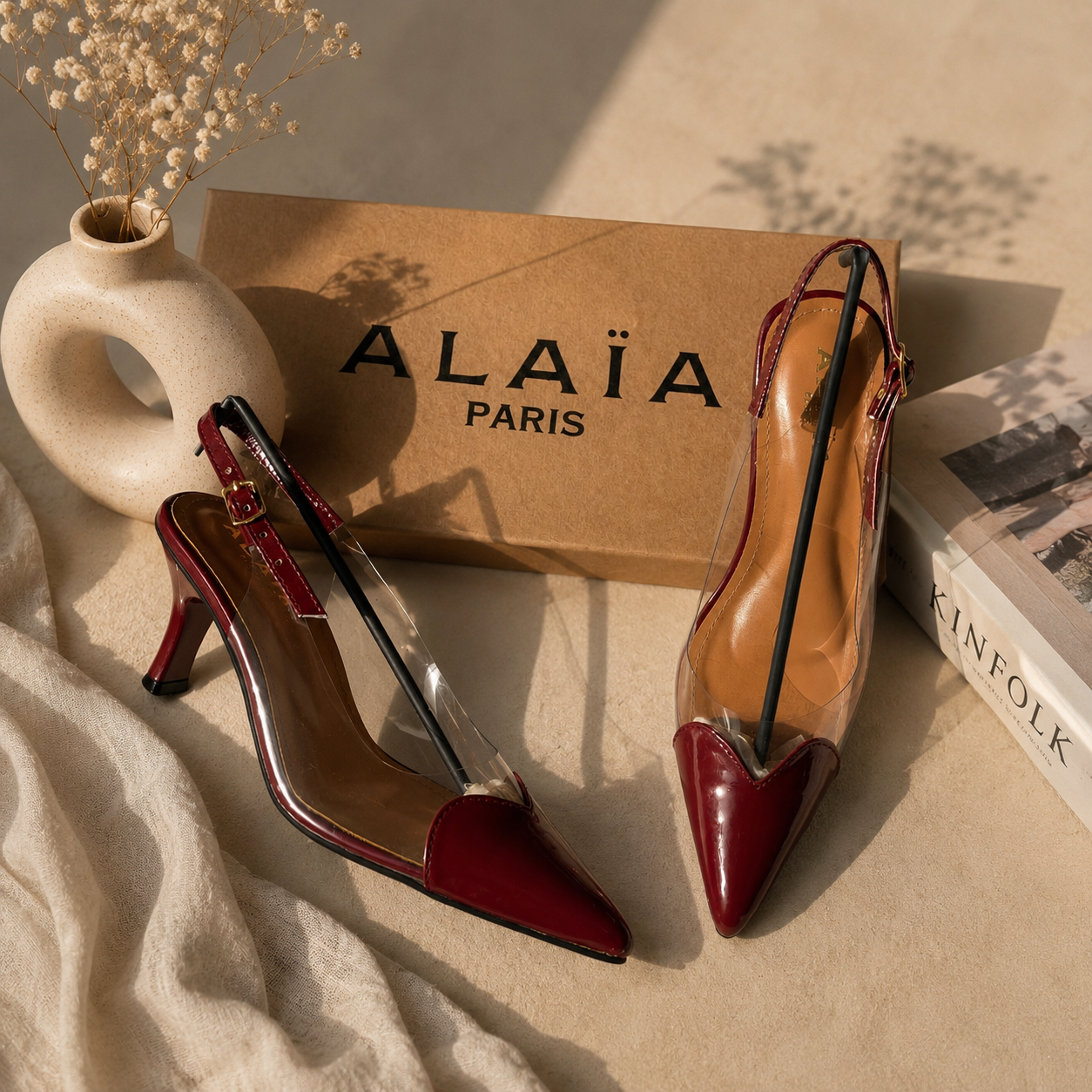 Crystal Clear Pointed Heels - Image 3